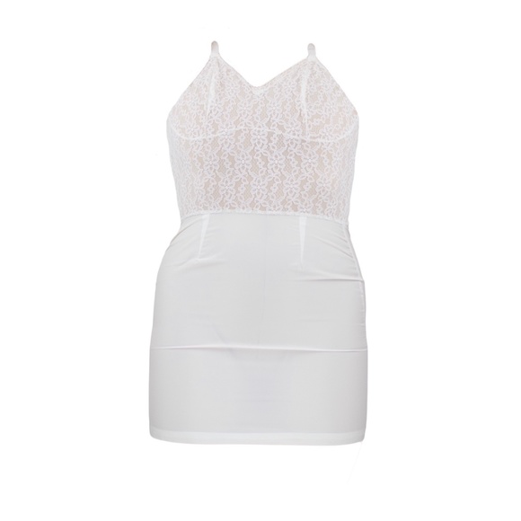 Vintage Lingerie XXS White Lace Slip Dress - Picture 1 of 4